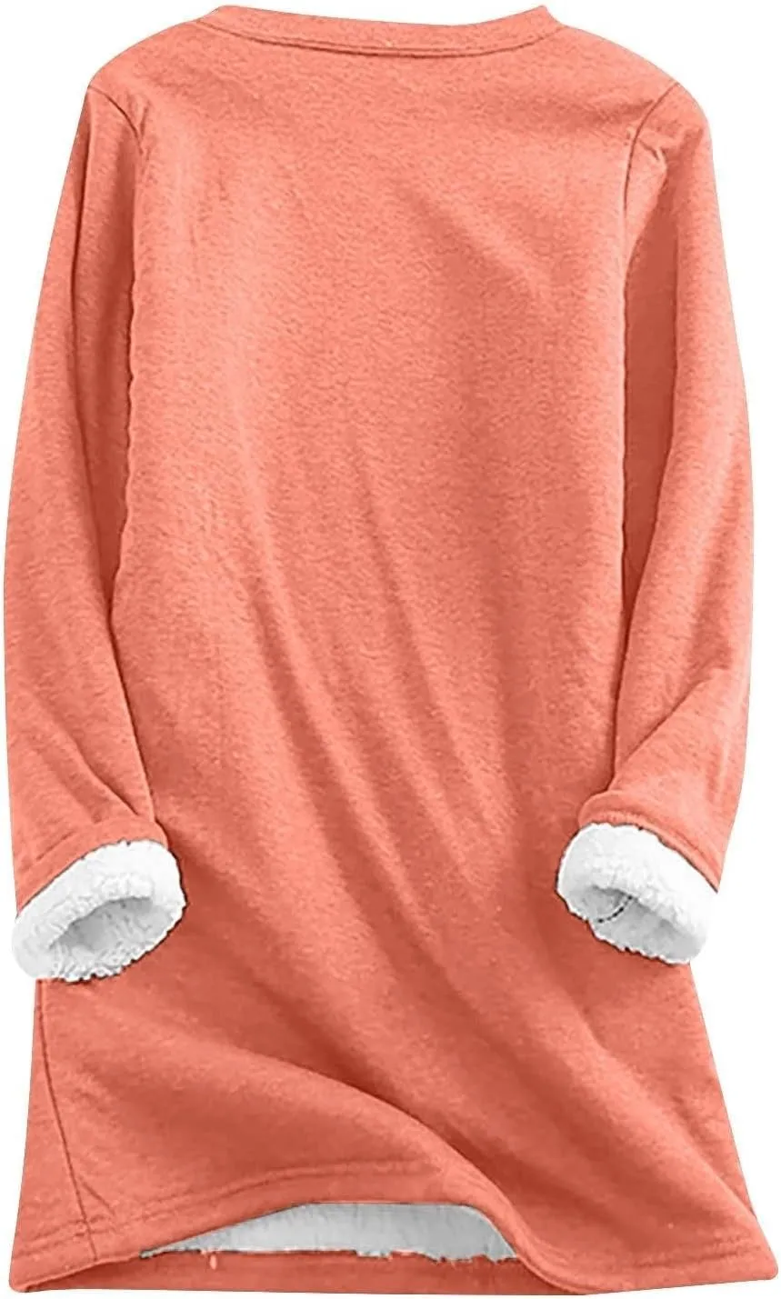 Yes,I'm Still Freezing -Me 24:7 Sherpa Lined Sweatshirt Women Faux Fur Parka Warm Outerwear Letter Print Loungewear