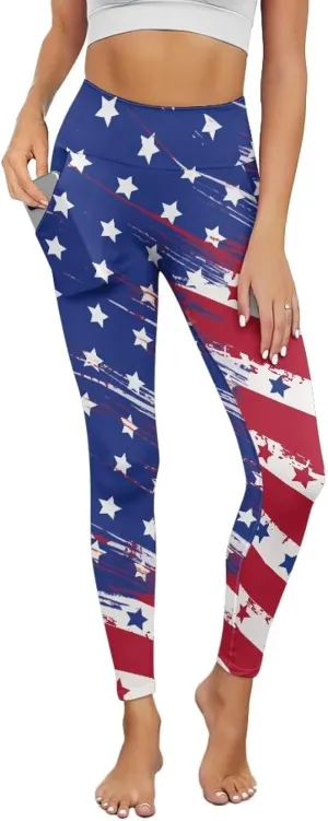 Yoga Pants Women Plus Size Leggings with Pockets Tummy Control Activewear Leggings for Womens