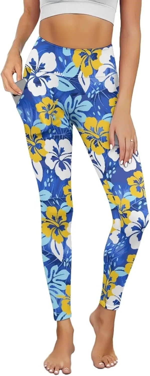 Yoga Pants Women Tummy Control Leggings High Waist Yoga Pant Compression Leggings Soft Comfy Workout Yoga Leggings