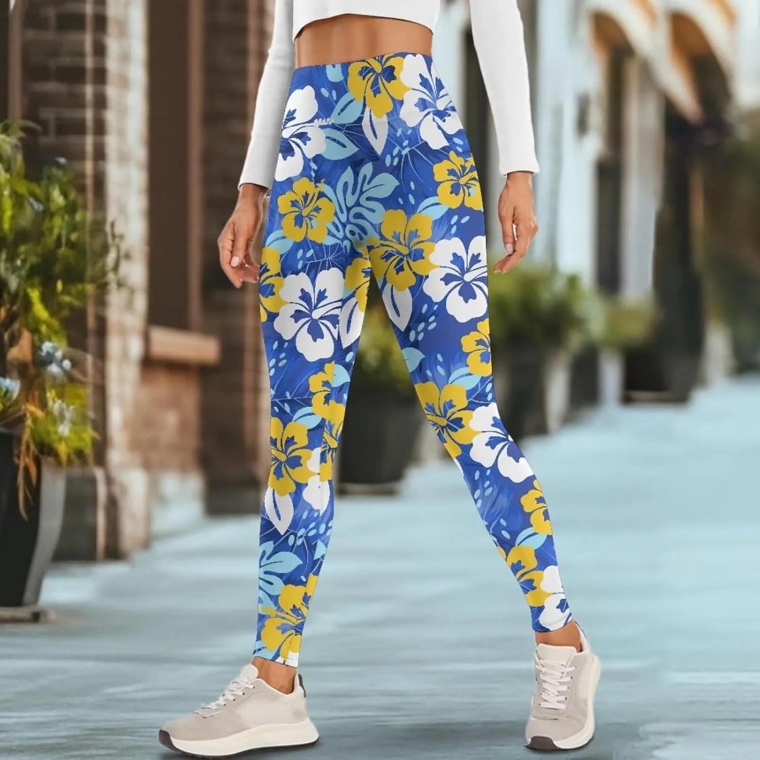 Yoga Pants Women Tummy Control Leggings High Waist Yoga Pant Compression Leggings Soft Comfy Workout Yoga Leggings