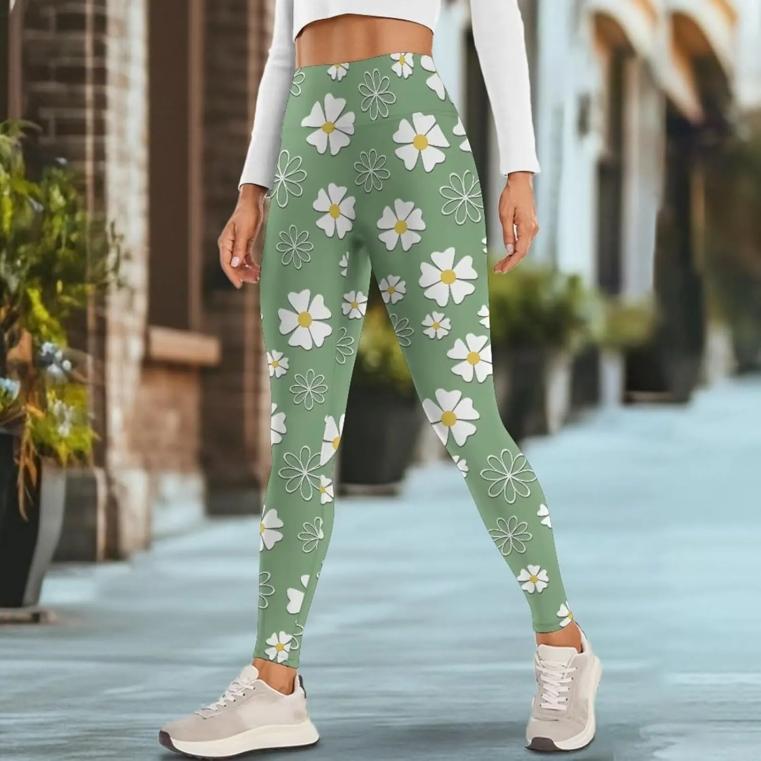Yoga Pants Women Tummy Control Leggings High Waist Yoga Pant Compression Leggings Soft Comfy Workout Yoga Leggings