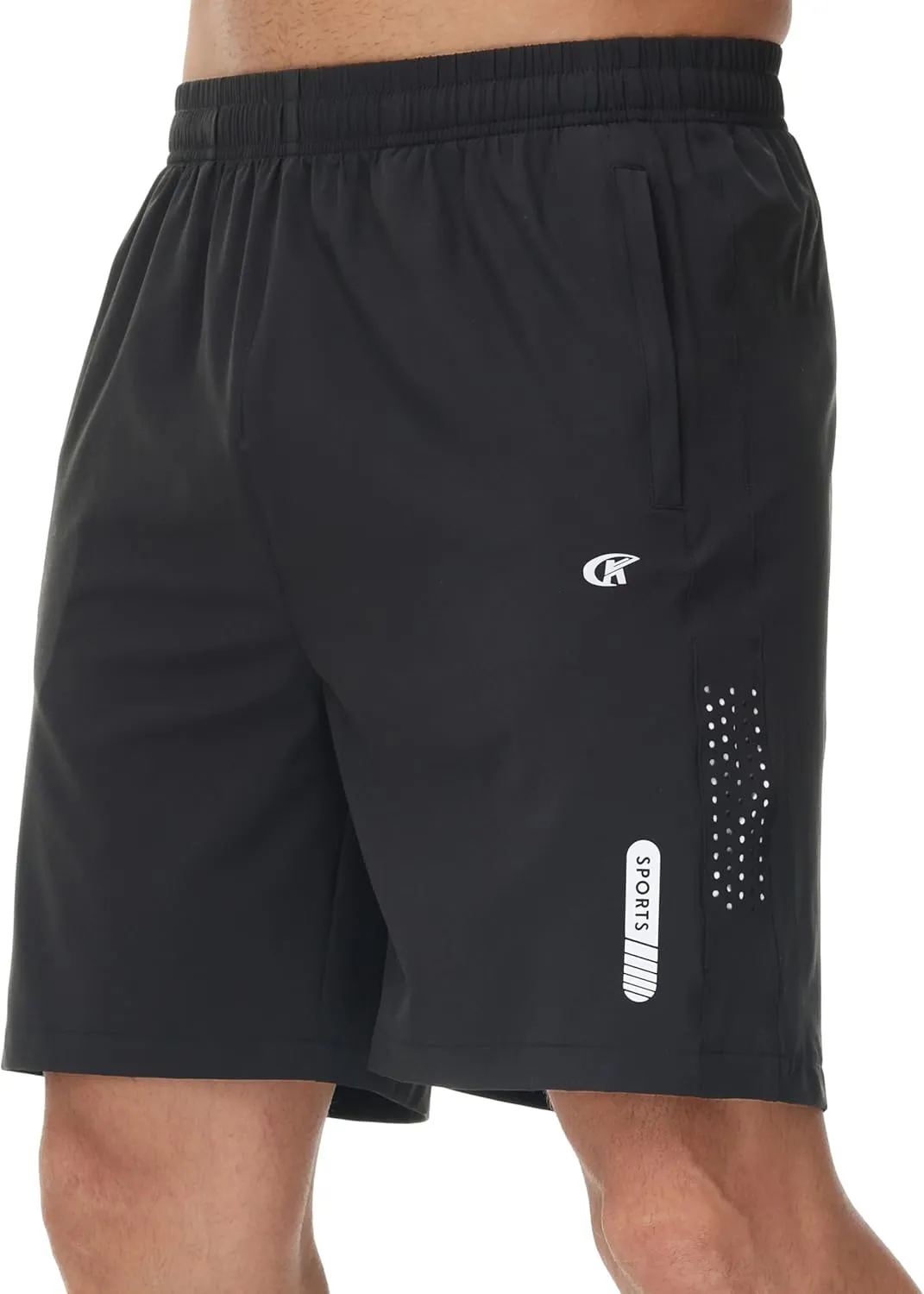 YuKaiChen Men's Athletic Running Shorts Quick Dry Workout Shorts Lightweight Sports Gym Basketball Shorts Hiking