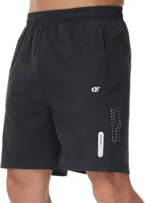 YuKaiChen Men's Athletic Running Shorts Quick Dry Workout Shorts Lightweight Sports Gym Basketball Shorts Hiking