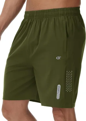 YuKaiChen Men's Athletic Running Shorts Quick Dry Workout Shorts Lightweight Sports Gym Basketball Shorts Hiking