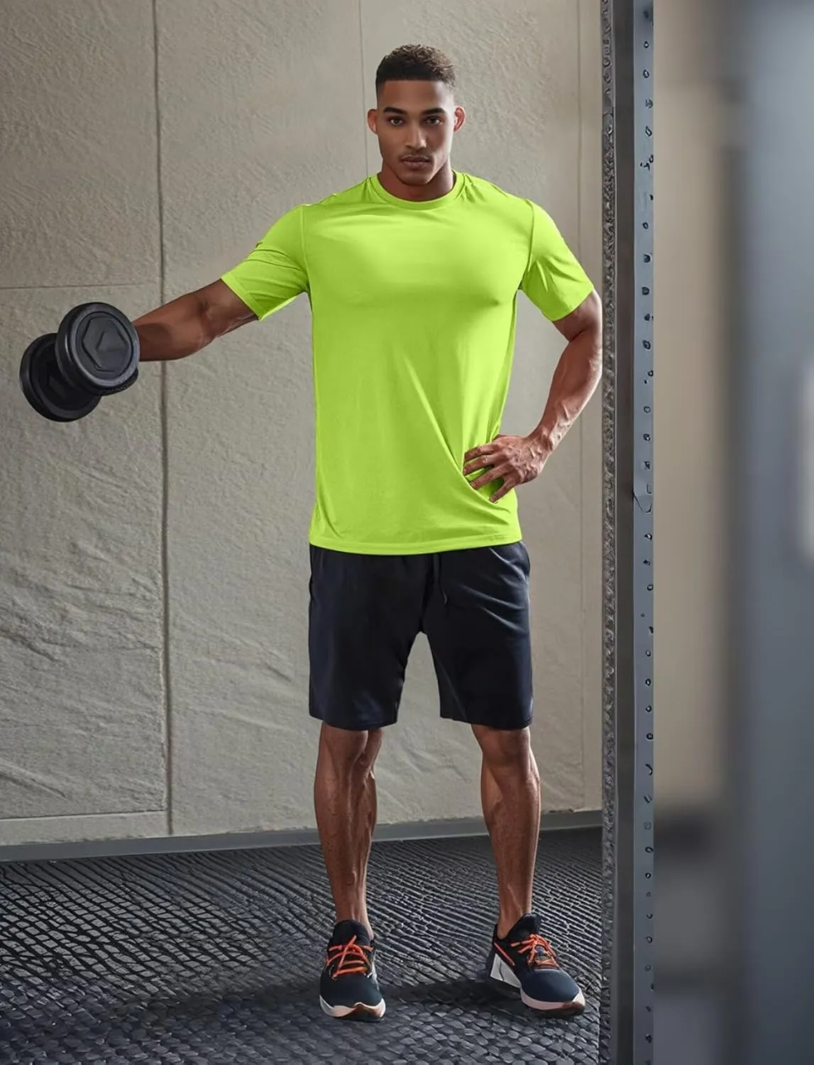 Zengjo Mens Athletic Shirts Moisture Wicking Short Sleeve Quick Dry Workout T-Shirt for Gym Running Exercise
