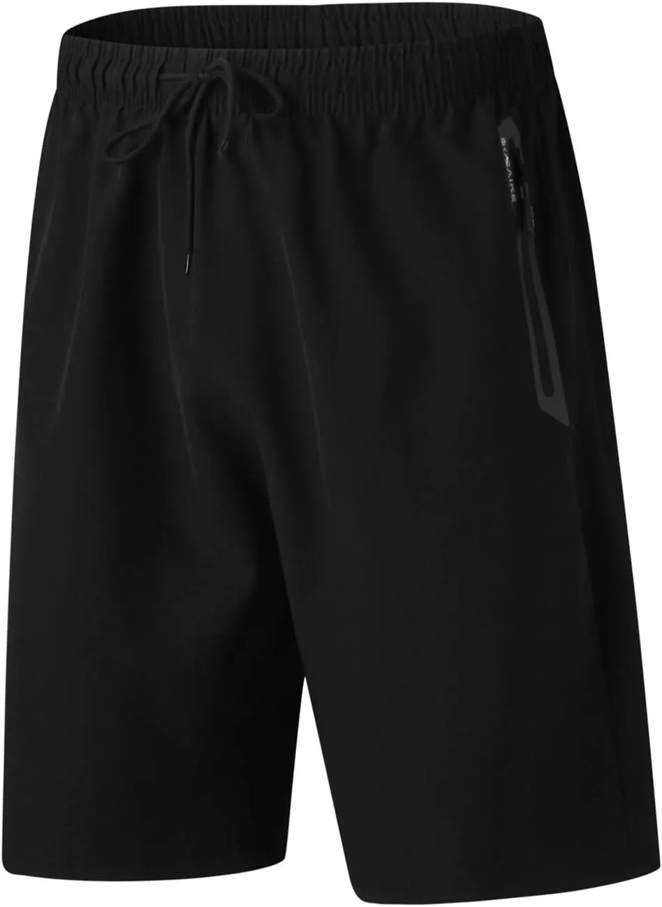 ZYXTIM Men's Casual Sports Reflective Shorts Athletic Gym Workout Running Basketball Training Shorts Quick Dry Activewear