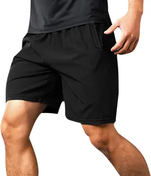 ZYXTIM Men's Casual Sports Reflective Shorts Athletic Gym Workout Running Basketball Training Shorts Quick Dry Activewear